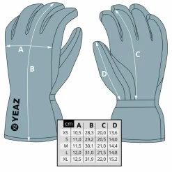 YEAZ Snowboarding|Handschuhe<· RIDIN Ice Blue