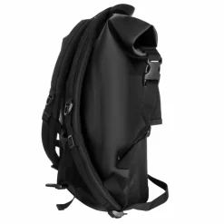 · Wasserfester Rucksack schwarzes Logo Damen Campingzubehör|Campingzubehör