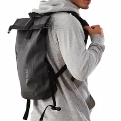 · Wasserfester Rucksack schwarzes Logo Damen Campingzubehör|Campingzubehör
