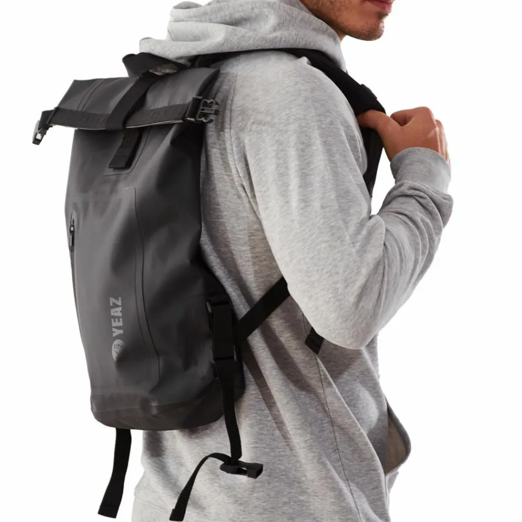 · Wasserfester Rucksack schwarzes Logo Damen Campingzubehör|Campingzubehör