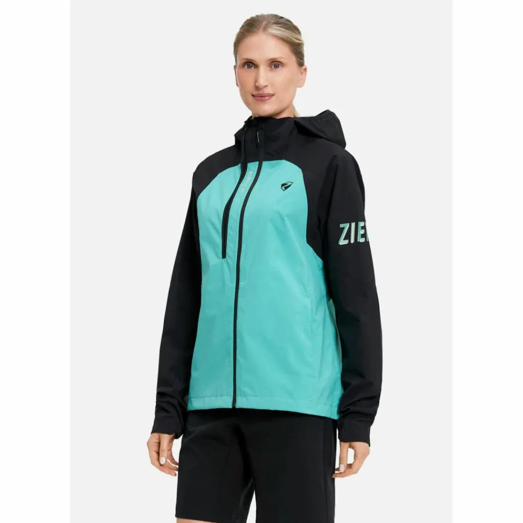 Ziener Radsport|Regenjacken<· NEHLE-Z tropical teal.black