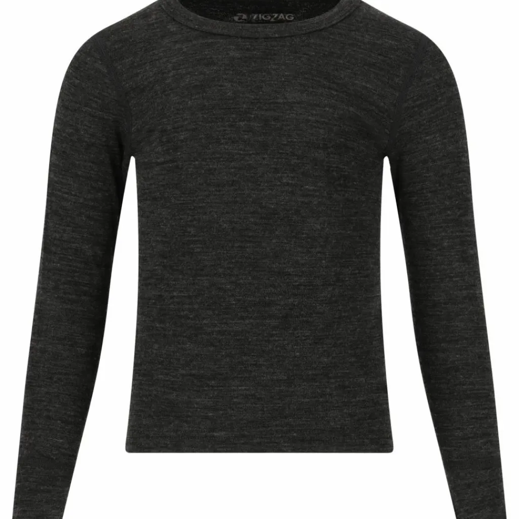 ZigZag Funktionswäsche<· Merino Terry 1011 Dark Grey Melange