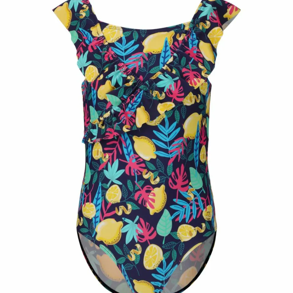 ZigZag Schwimmen<· Tropical Print 3598 Lemon