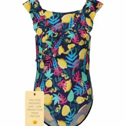 ZigZag Schwimmen<· Tropical Print 3598 Lemon