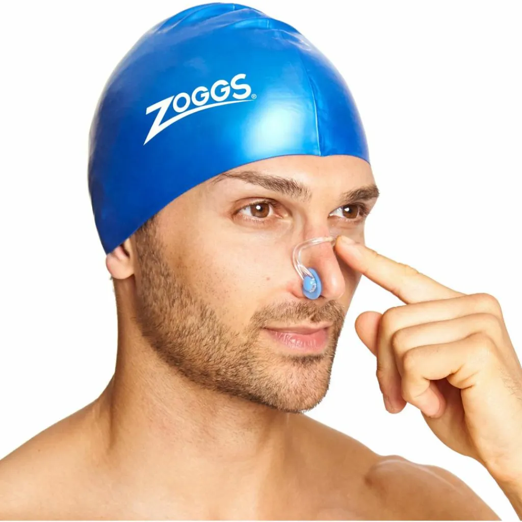 ZOGGS Tauchen<· Nose Clip transparent-blau